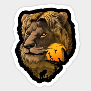 King of the Jungle Sticker